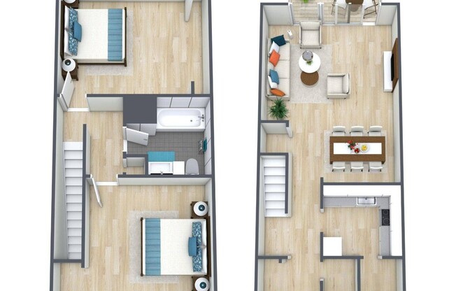 2 beds, 1 bath, 950 sqft, $1,225