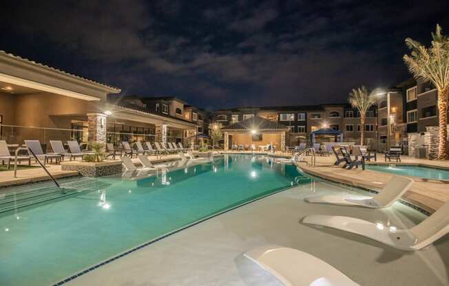 Pool side patio2 at Level 25 at Sunset by Picerne, Las Vegas, 89113