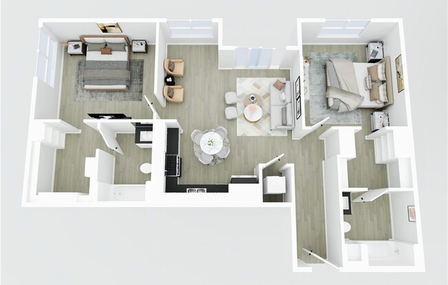 2 beds, 2 baths, 1,065 sqft, $2,751, Unit 308