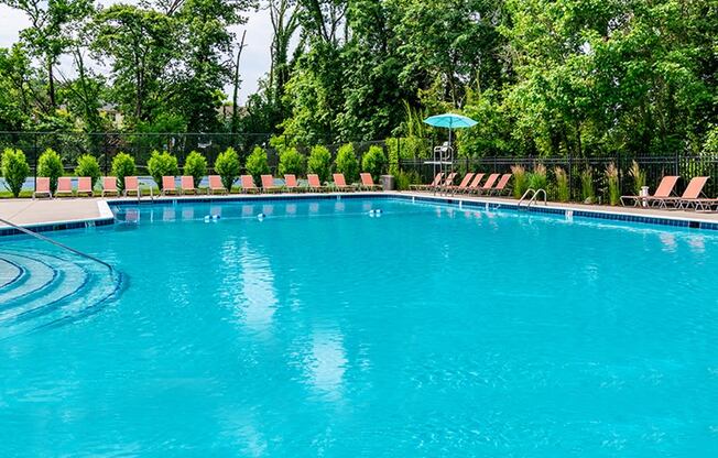 Swimming Pool with Loungers at Padonia Village Apartments, Maryland, 21093
