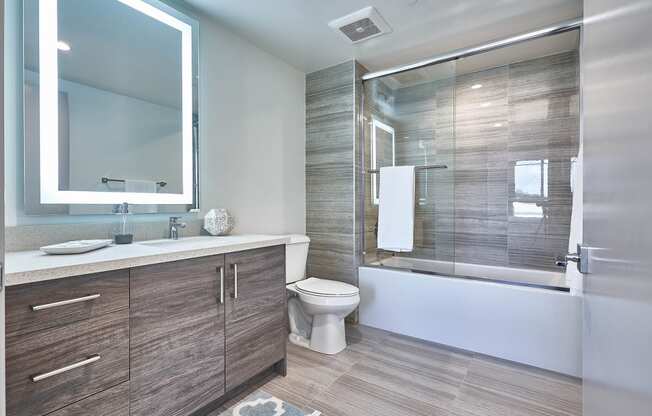 Modern Bathroom at 4847 Oakwood Ave. Los Angeles, CA