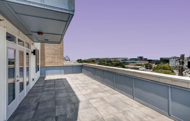 balcony view over the horizon at Brixton South Shore, Austin, 78741