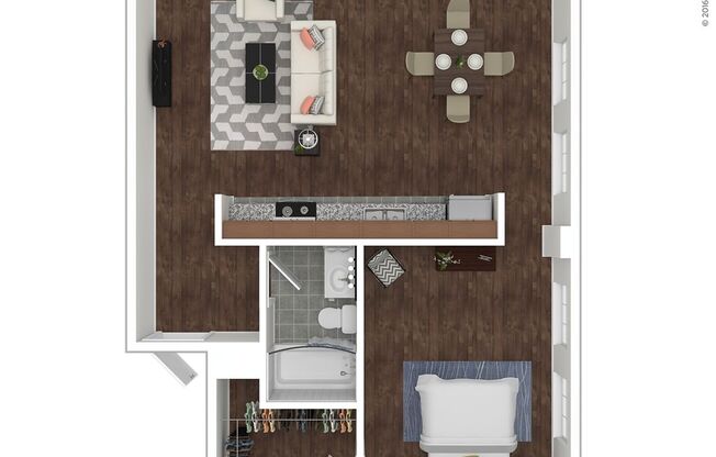 1 bed, 1 bath, $1,595