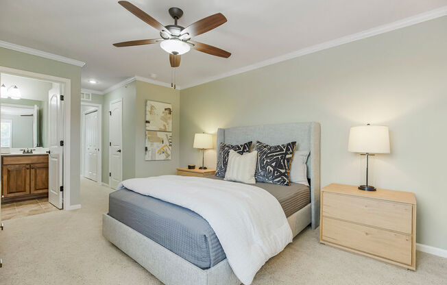 Bedroom Interior at Prairie Pines Townhomes, Kansas