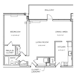 1 bed, 1 bath, 876 sqft, $1,825