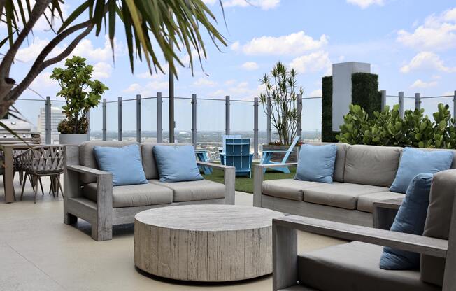 Lounge in style on the Sky Deck rooftop terrace.