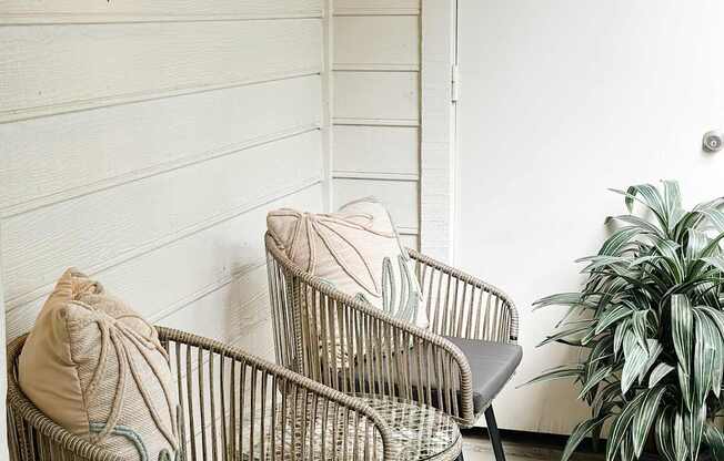 Patio Balcony at Apartment Homes in Smyrna GA 30082