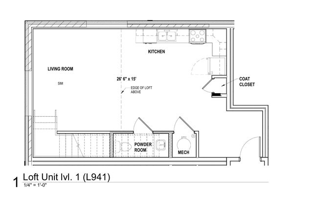 1 bed, 1.5 baths, 941 sqft, $1,595, Unit 218 - L941 LOFT