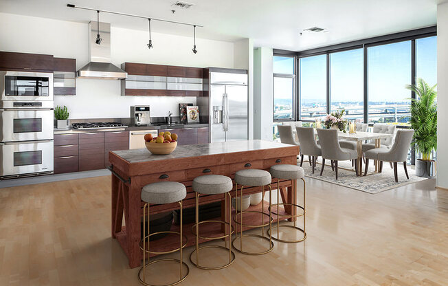 Living And Dining Area at The Wyatt, Oregon, 97209