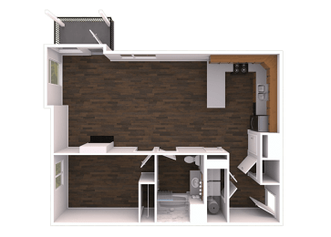 1 bed, 1 bath, 870 sqft, $1,677