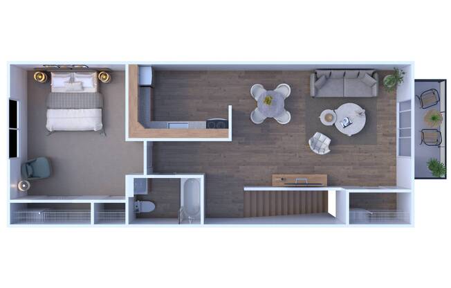 1 bed, 1 bath, 600 sqft, $1,390