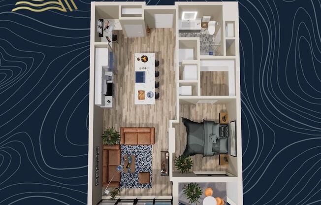 1 bed, 1 bath, 808 sqft, $2,450, Unit #526