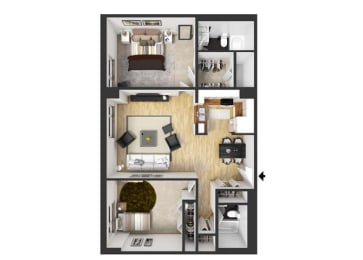2 beds, 2 baths, 1,026 sqft, $2,110