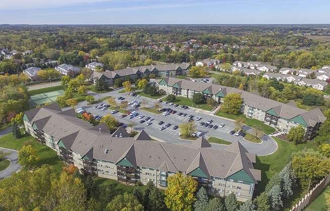 Ariel View of the White Bear Woods Apartment Community