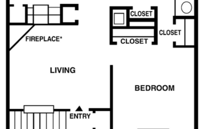 1 bed, 1 bath, 700 sqft, $899