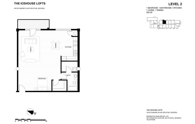 Studio, 1 bath, 925 sqft, $1,745, Unit A-412