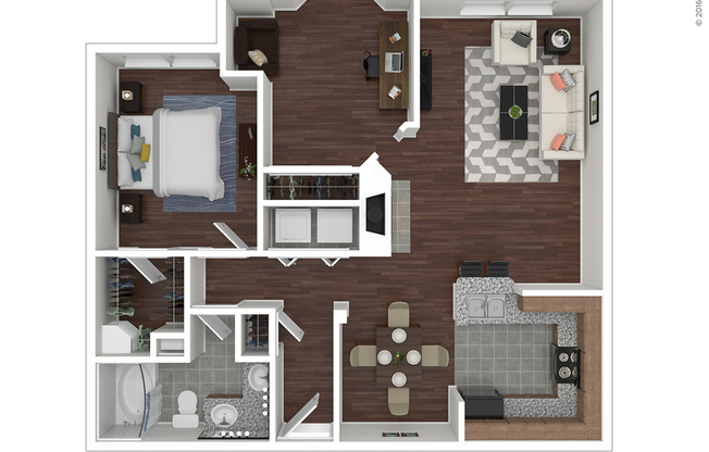 2 beds, 1 bath, 1,052 sqft, $1,545