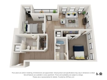 2 beds, 2 baths, 1,032 sqft, $2,959