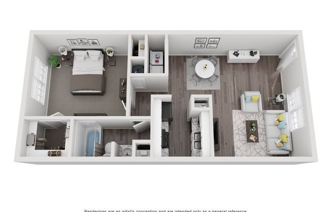 1 bed, 1 bath, 720 sqft, $925