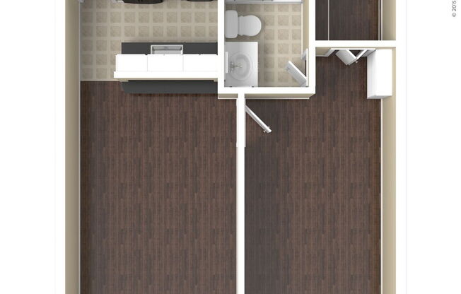 1 bed, 1 bath, 486 sqft, $1,120