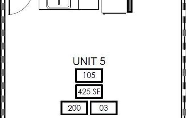 1 bed, 1 bath, 425 sqft, $995, Unit 912