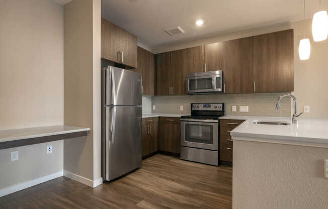 Kitchen with Stainless Steel Appliances