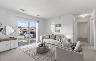 Living Area with Patio Walkout