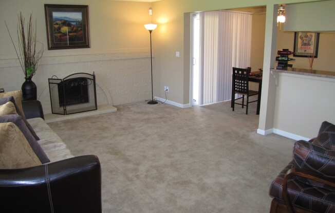 Campbell park downstairs apartment living room