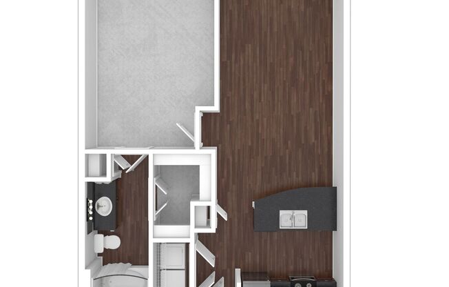 1 bed, 1 bath, 696 sqft, $1,370