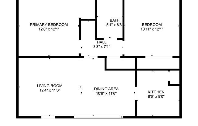 2 beds, 1 bath, 760 sqft, $1,800, Unit H