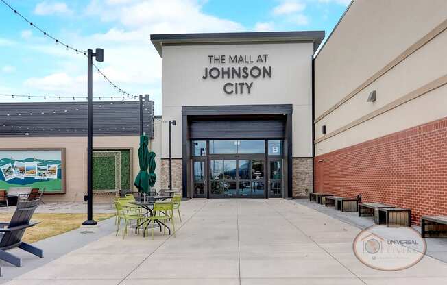 The Johnson City mall entrance.