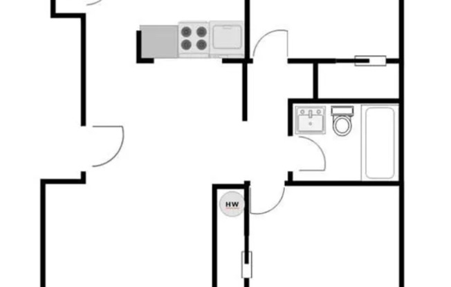 1 bed, 1 bath, 590 sqft, $1,595, Unit 103