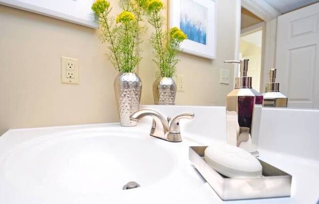 Bathroom fixtures at Apartments in Evansville IN