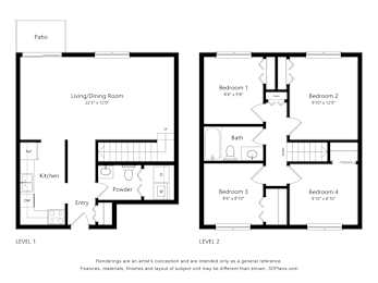 4 beds, 1.5 baths, 1,108 sqft, $2,271