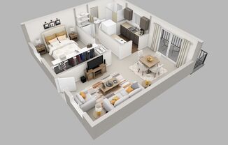 1 bed, 1 bath, 575 sqft, $1,019, Unit 03