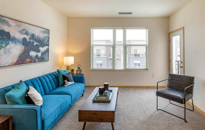 Living Room at The Enclave Luxury Apartments