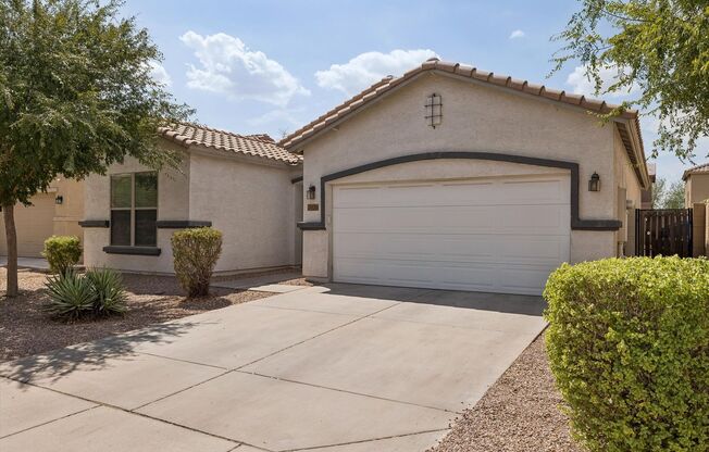 Great 3 bedroom split floor plan in Rogers Ranch, 2 car garage, Tile except in Bedrooms!!!  All appliances with pantry, Island and good storage!!!  Available NOW!!!