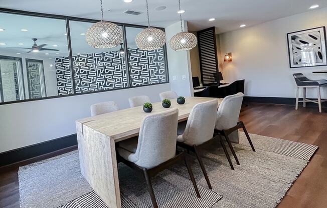 Conference table in the business center   at Two Addison Place Apartments , Pooler