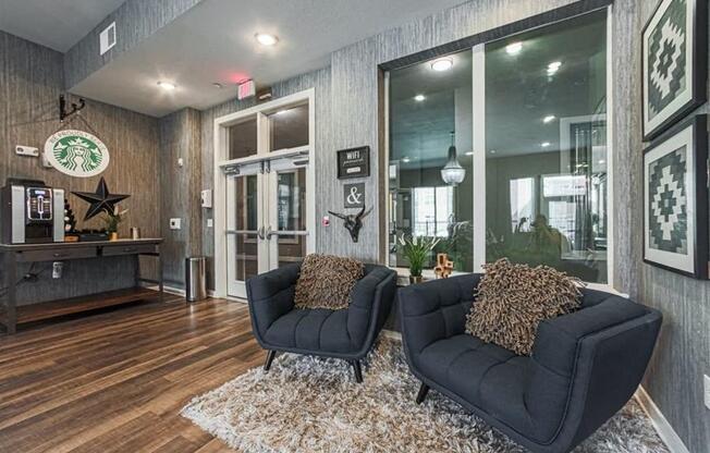 social area at Aspire at 610 apartments