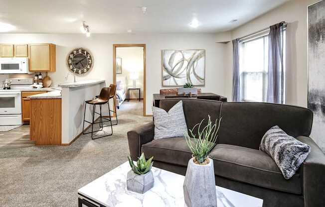 Living Room With Kitchen at Tranquility Pointe, Nebraska