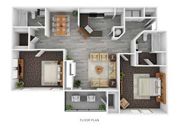 2 beds, 2 baths, 1,150 sqft, $1,527