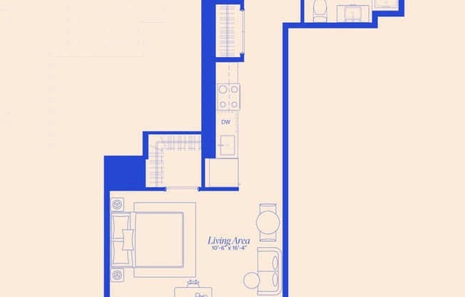 Studio, 1 bath, $4,035, Unit 504S