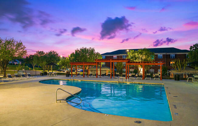 the swimming pool at the resort at governors crossing
