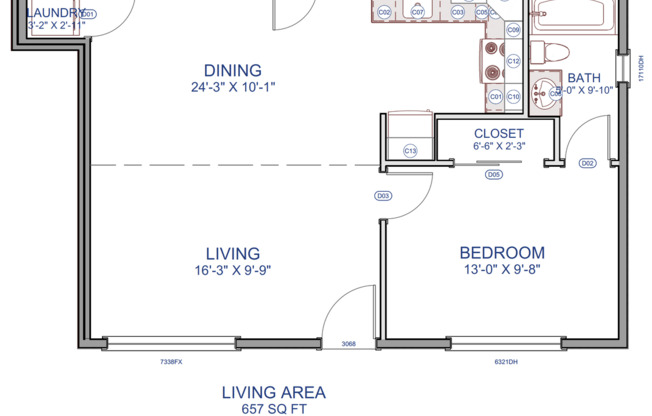 1 bed, 1 bath, $1,165, Unit 1914 Wallace St