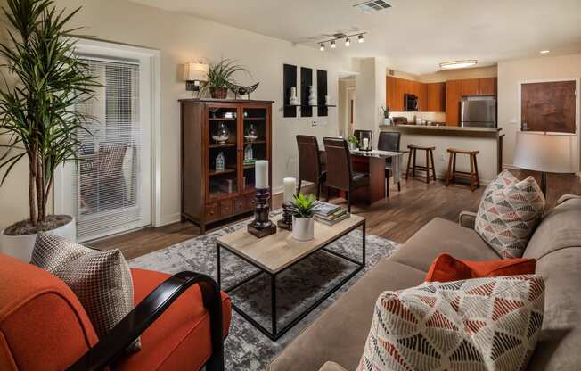 Luxury Living Room at Trio Apartments in Pasadena, CA