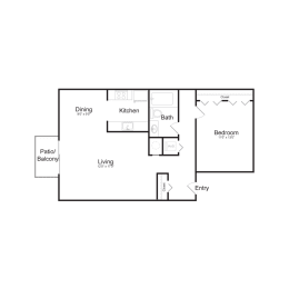 1 bed, 1 bath, 900 sqft, $1,370