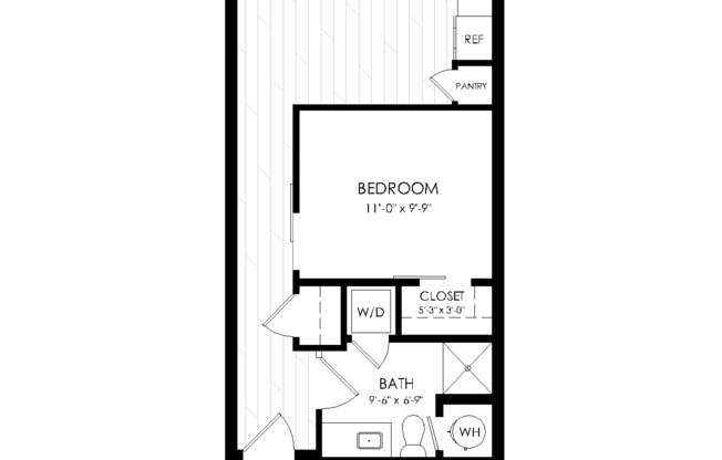 1 bed, 1 bath, 667 sqft, $1,495