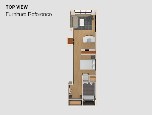 1 bed, 1 bath, $2,700, Unit 510