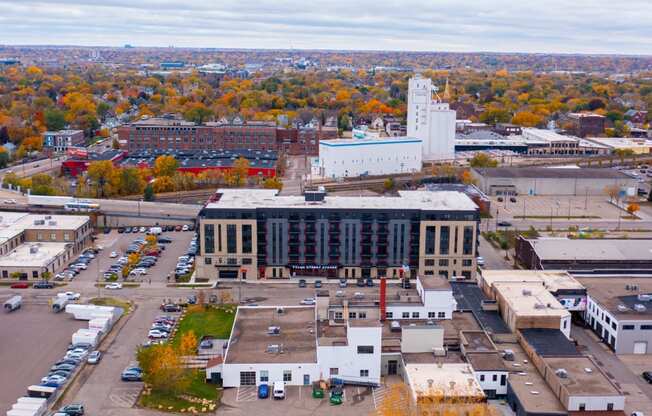 Tyler Street Stacks drone exterior image