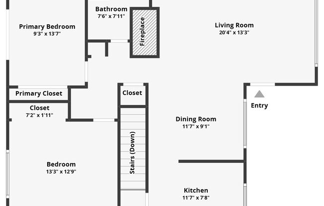 2 beds, 1 bath, 1,672 sqft, $2,145, Unit 11630